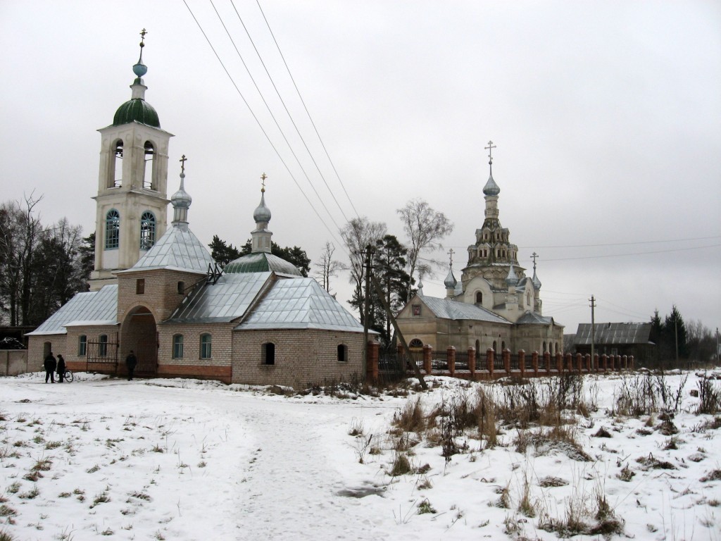 Церковь Сергия Радонежского, Сергиевское (Угличский район, Ярославская область). общий вид в ландшафте