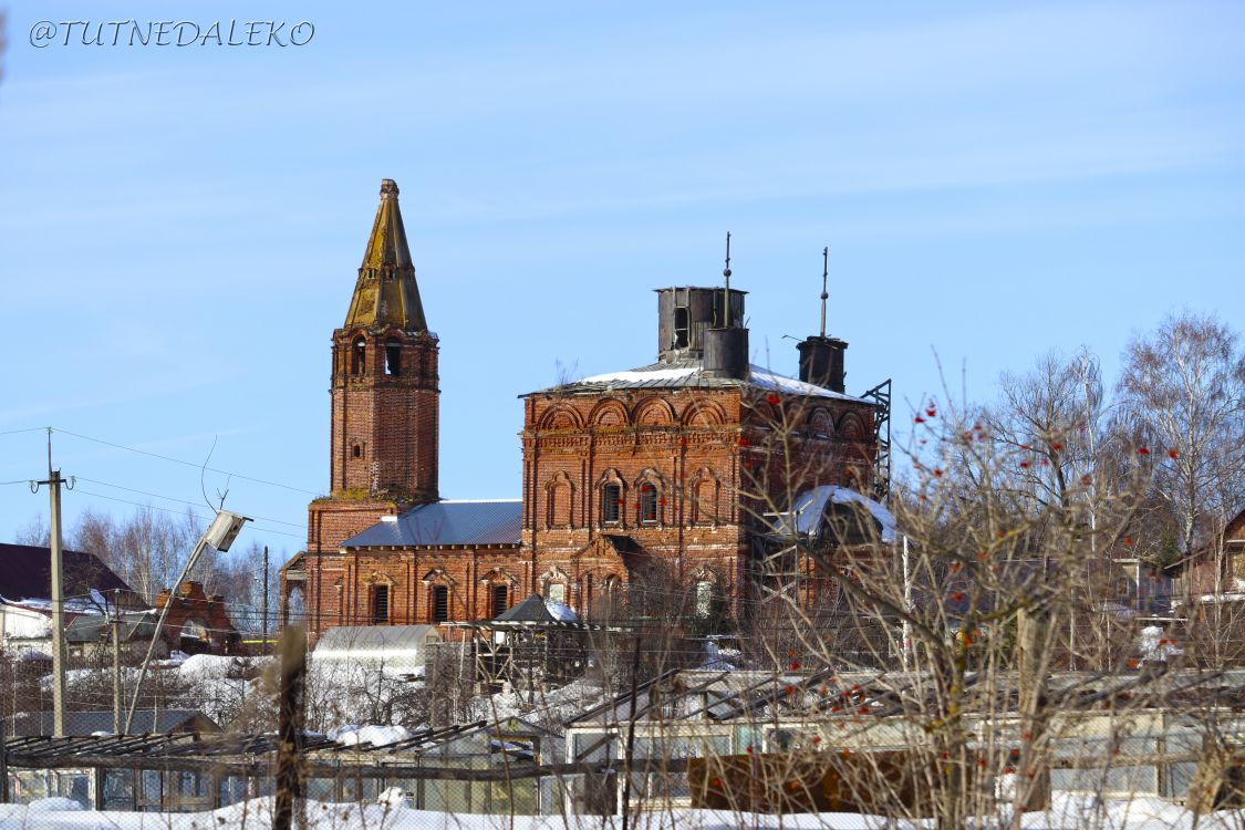 Церковь Жён-мироносиц, Линдо-Пустынь (Бор, ГО, Нижегородская область). фасады, Фото снаружи. С земли и с воздуха
