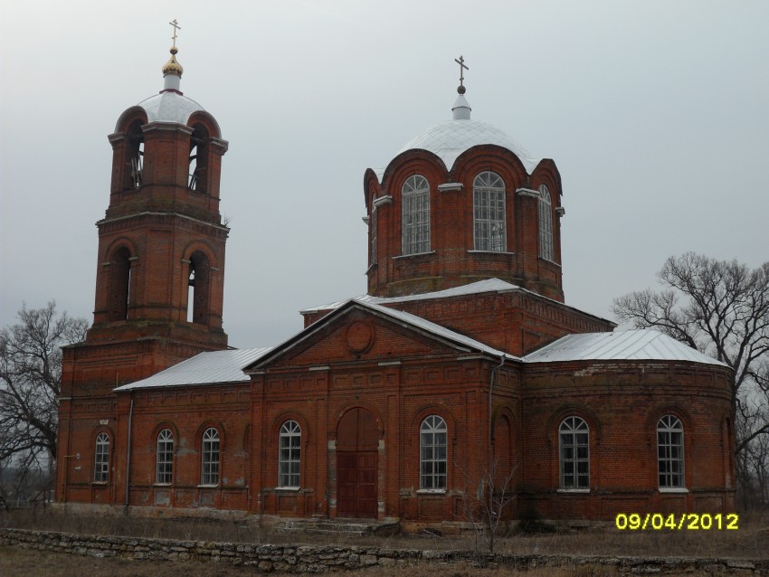 Верхний Студенец. Церковь Николая Чудотворца. общий вид в ландшафте