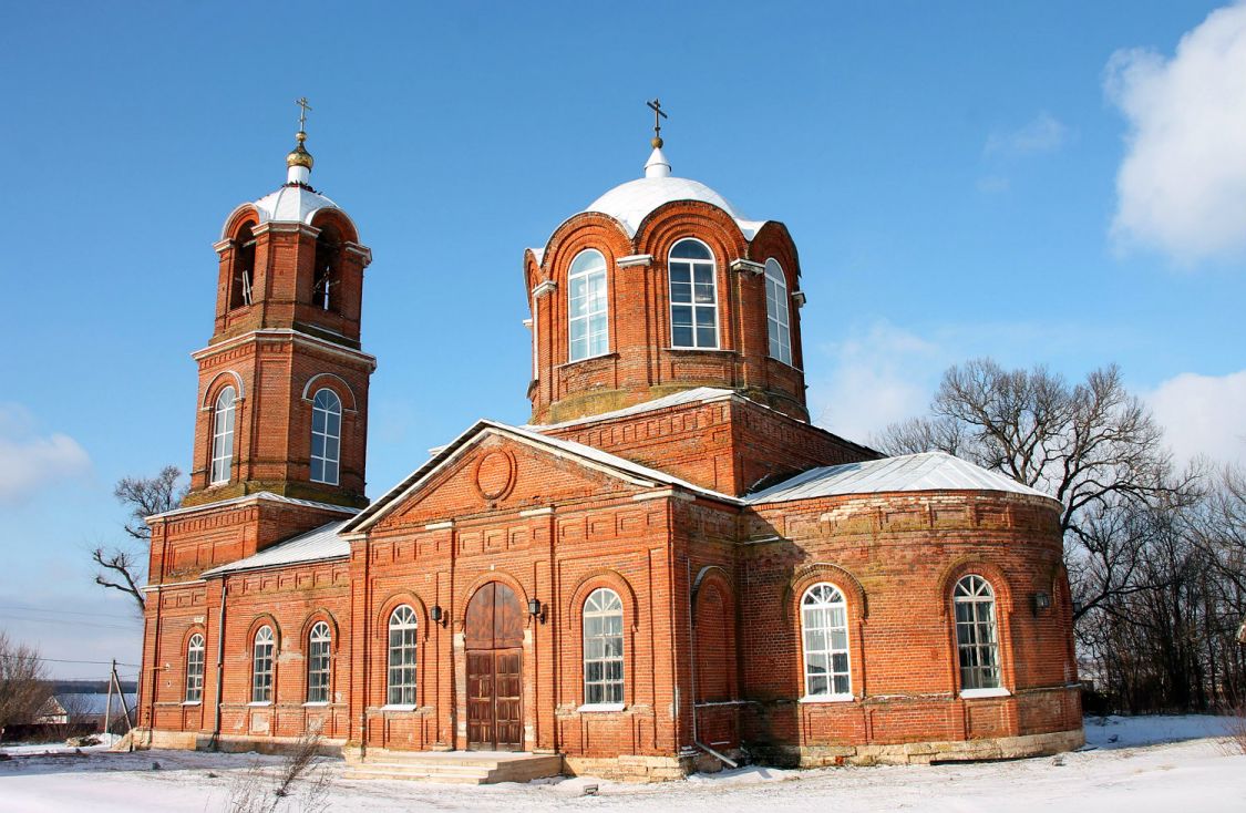 Верхний Студенец. Церковь Николая Чудотворца. фасады, вид юго-восточной стороны