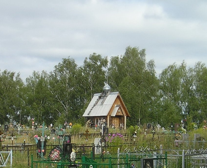 Неизвестная часовня, Линдо-Пустынь (Бор, ГО, Нижегородская область). общий вид в ландшафте