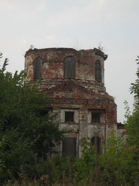Церковь Троицы Живоначальной, Ревезень (Перевозский район, Нижегородская область). общий вид в ландшафте, Вид с юга