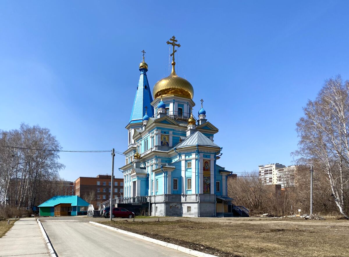 Церковь Казанской иконы Божией Матери, Краснообск (Новосибирский район, Новосибирская область). фасады, Вид с юго-востока