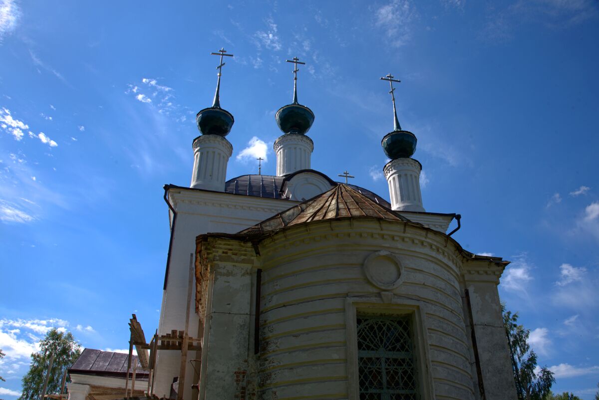 Церковь Воскресения Христова, Поповка (Некоузский район, Ярославская область). архитектурные детали