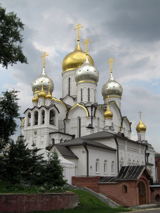 Зачатьевский монастырь. Собор Рождества Пресвятой Богородицы (новый), Хамовники (Центральный административный округ (ЦАО), г. Москва). фасады