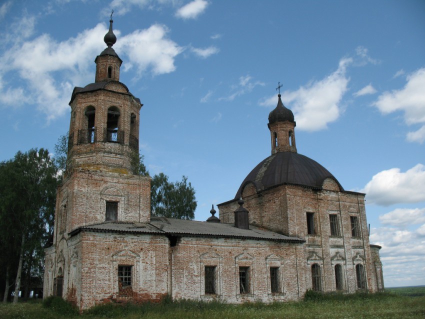 Егошинская. Церковь Благовещения Пресвятой Богородицы. фасады