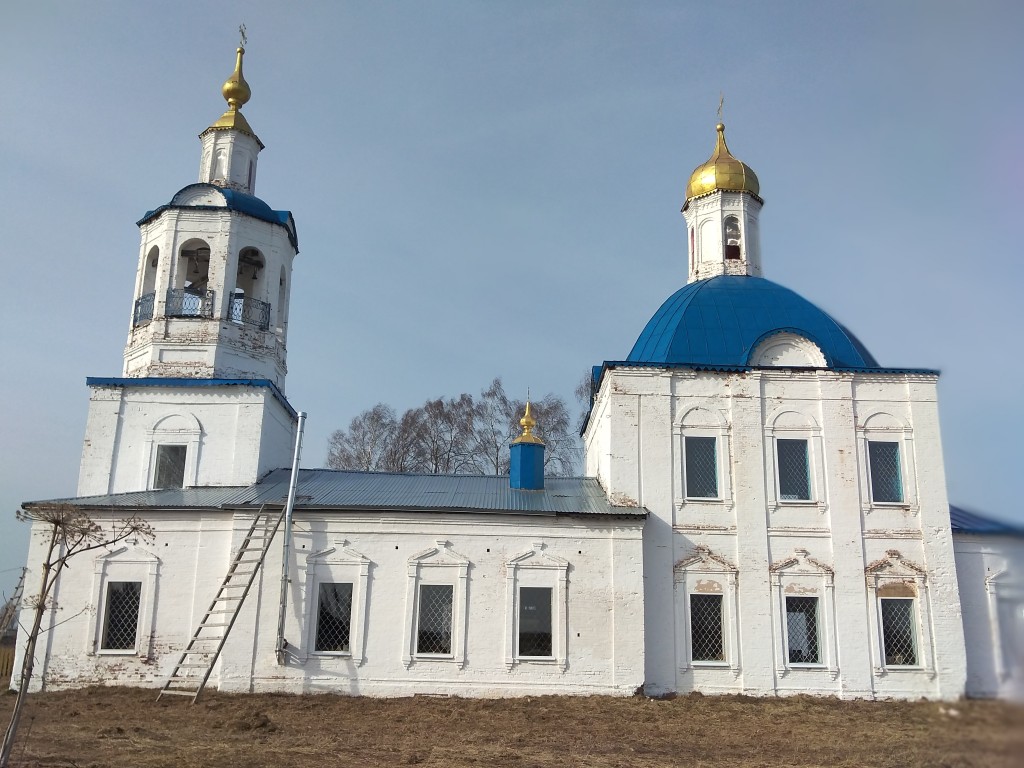 Церковь Благовещения Пресвятой Богородицы, Егошинская (Лузский район, Кировская область). фасады, Егошинская Храм Благовещения пресвятой Богородицы