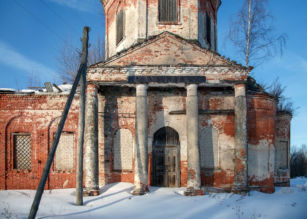 Церковь Покрова Пресвятой Богородицы, Покровское-на-Лиге (Борисоглебский район, Ярославская область). архитектурные детали