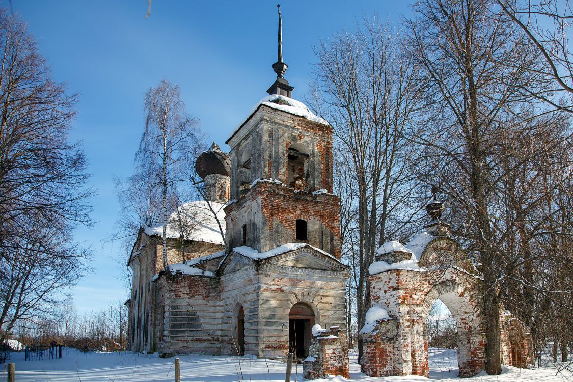 Церковь Николая Чудотворца (Бориса и Глеба), Деревеньки (Борисоглебский район, Ярославская область). фасады