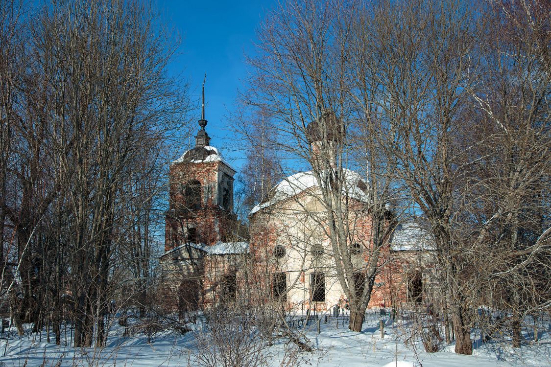 Деревеньки. Церковь Николая Чудотворца (Бориса и Глеба). фасады