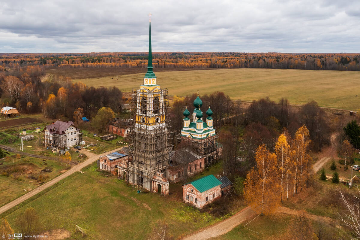 Церковь Николая Чудотворца, Веска (Борисоглебский район, Ярославская область). документальные фотографии