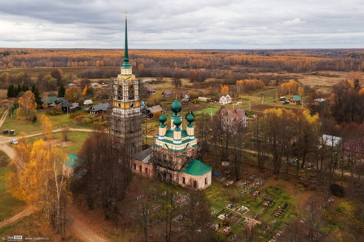 Веска. Церковь Николая Чудотворца. документальные фотографии