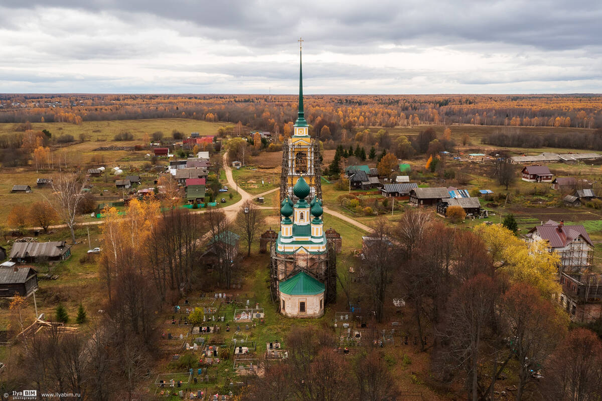 Церковь Николая Чудотворца, Веска (Борисоглебский район, Ярославская область). документальные фотографии