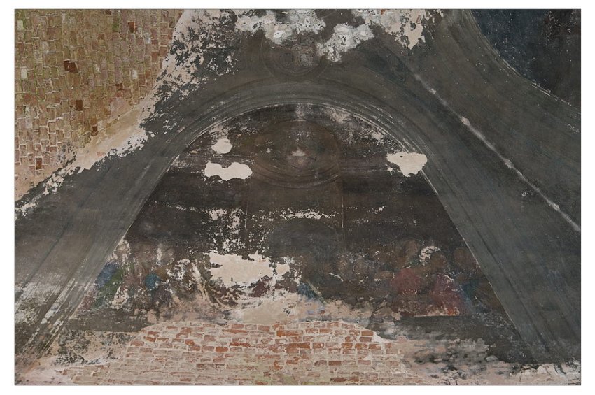 Церковь Николая Чудотворца, Новопавловское (Борисоглебский район, Ярославская область). интерьер и убранство, фрагмент росписи купола