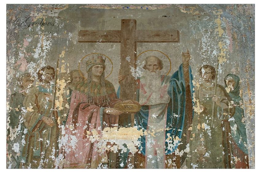 Новосёлки. Церковь Симеона и Анны. интерьер и убранство, роспись стен храма