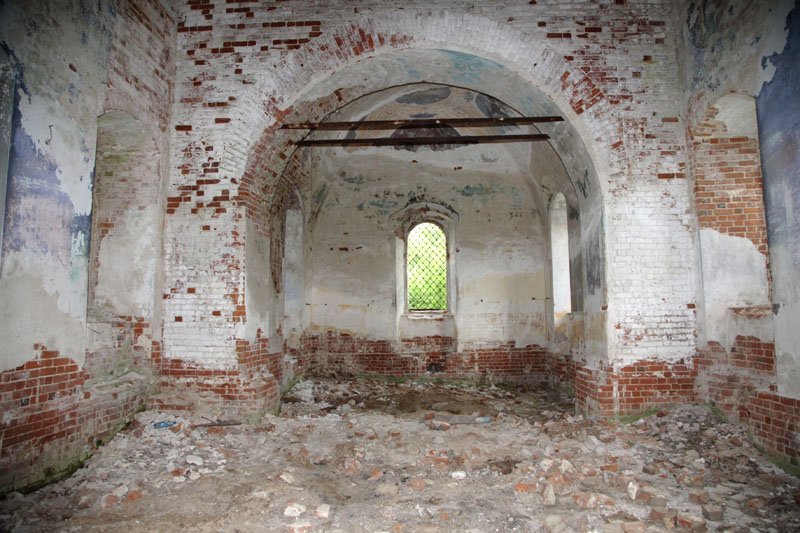 Церковь Воскресения Христова, Закедье (Борисоглебский район, Ярославская область). интерьер и убранство