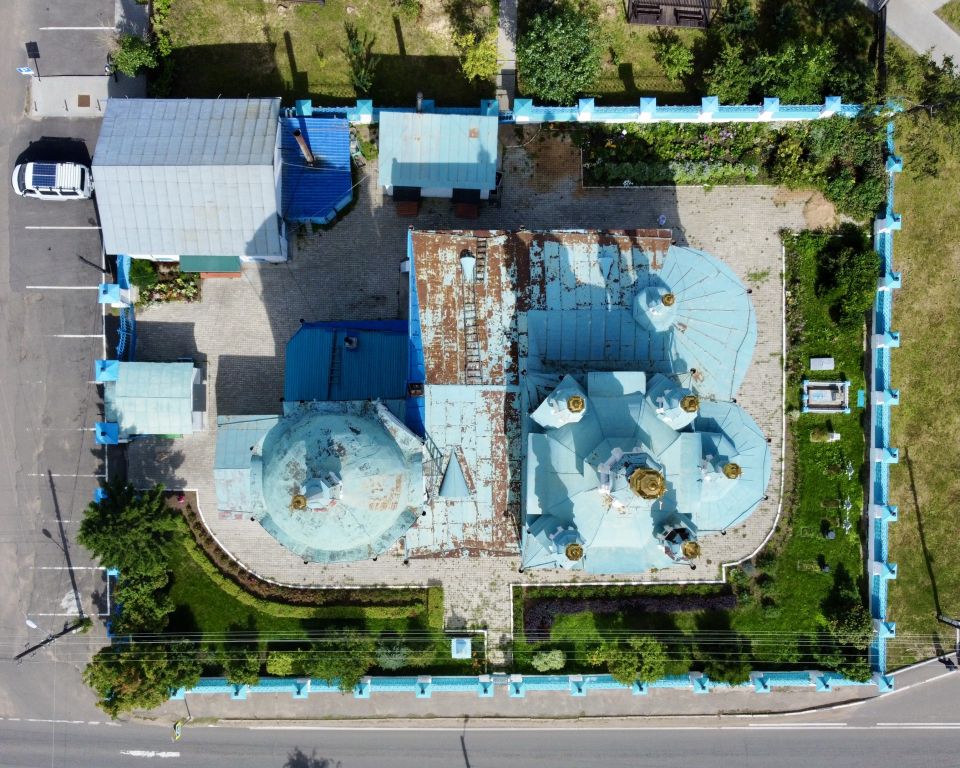 Кафедральный собор Успения Пресвятой Богородицы, Енисейск (Енисейск, город, Красноярский край). дополнительная информация, Вид сверху