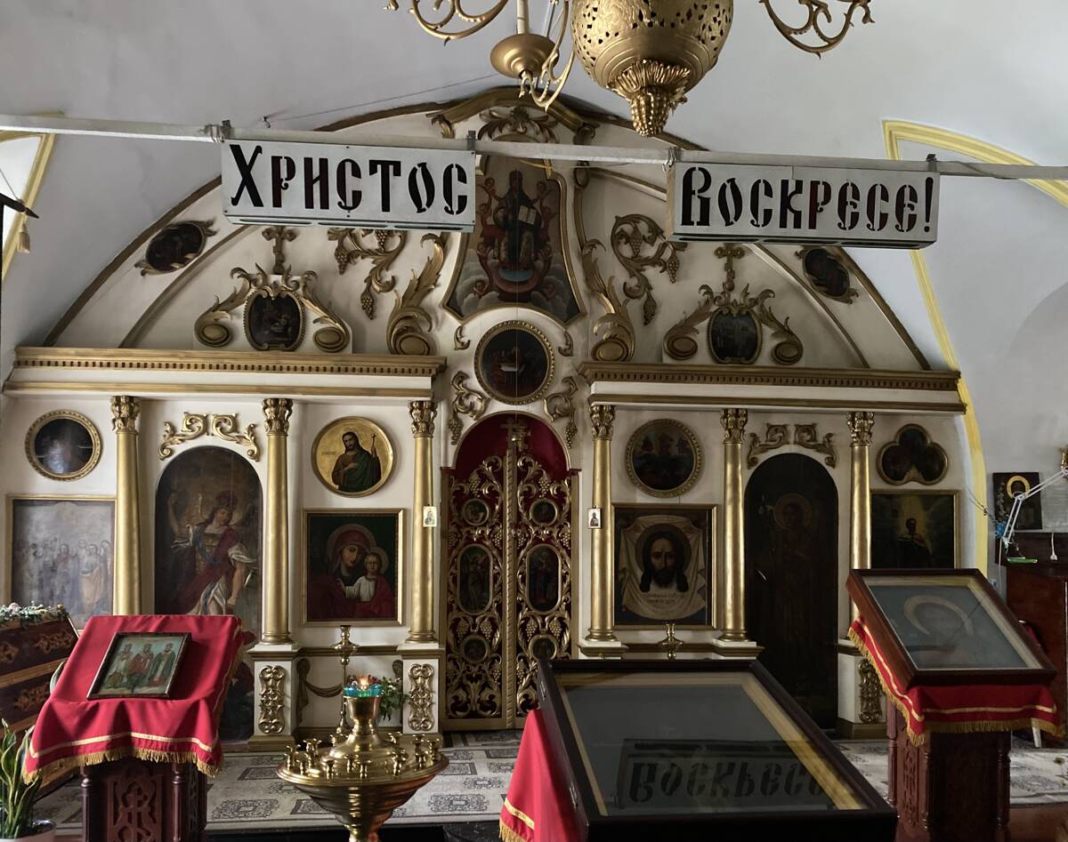 Кафедральный собор Успения Пресвятой Богородицы, Енисейск (Енисейск, город, Красноярский край). интерьер и убранство, Нижний этаж, придельный иконостас