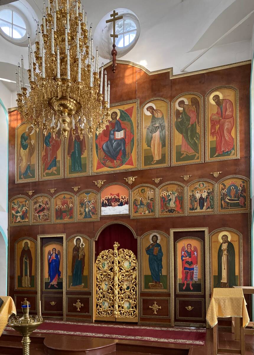 Кафедральный собор Успения Пресвятой Богородицы, Енисейск (Енисейск, город, Красноярский край). интерьер и убранство, Второй этаж, главный иконостас