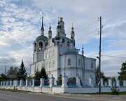 Кафедральный собор Успения Пресвятой Богородицы, Вид с юго-востока, ведётся замена центральной главки с крестом<br>, Енисейск, Енисейск, город, Красноярский край
