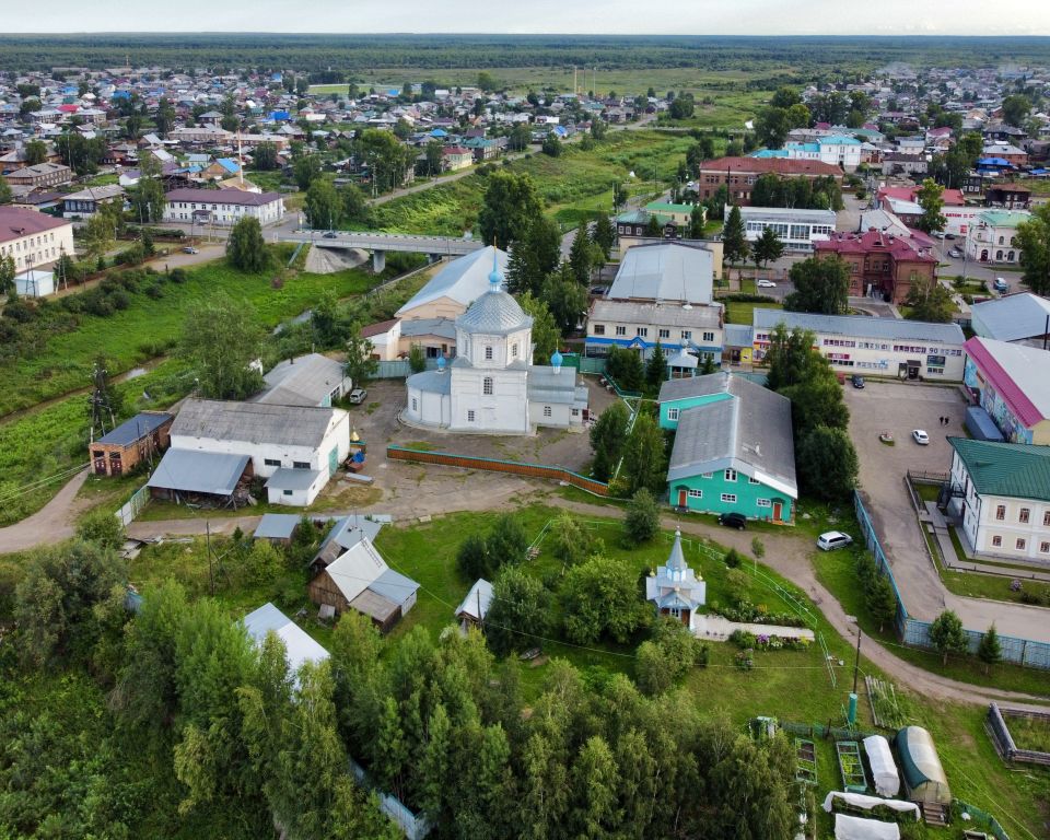 Иверский монастырь, Енисейск (Енисейск, город, Красноярский край). общий вид в ландшафте, Западная часть монастыря, вид с севера