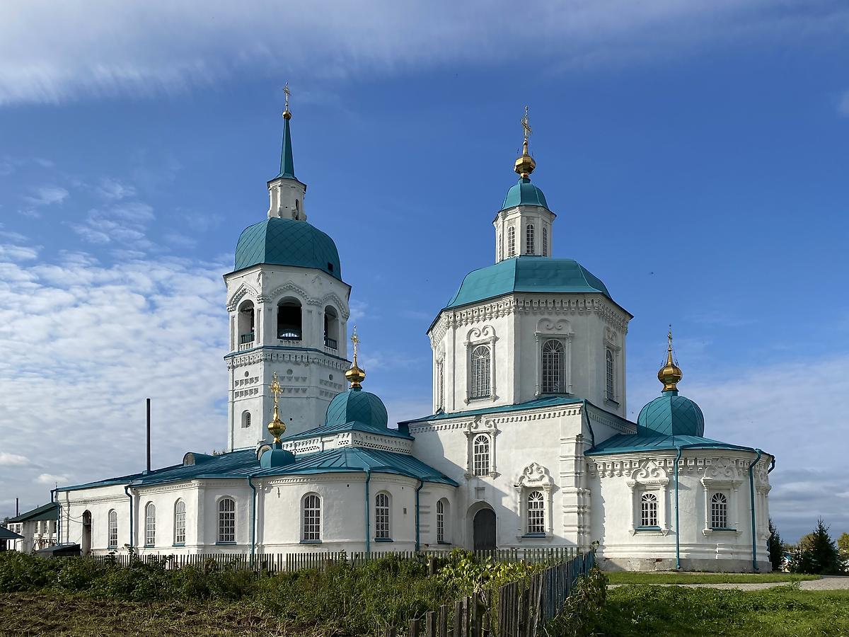 Вид с юго-востока, фасады. Спасо-Преображенский монастырь. Собор Преображения Господня, Енисейск (Енисейский район и г. Енисейск, Красноярский край)