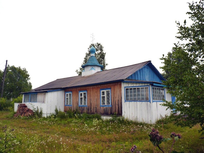 Церковь Михаила Архангела, Новокаргино (Енисейский район, Красноярский край). общий вид в ландшафте