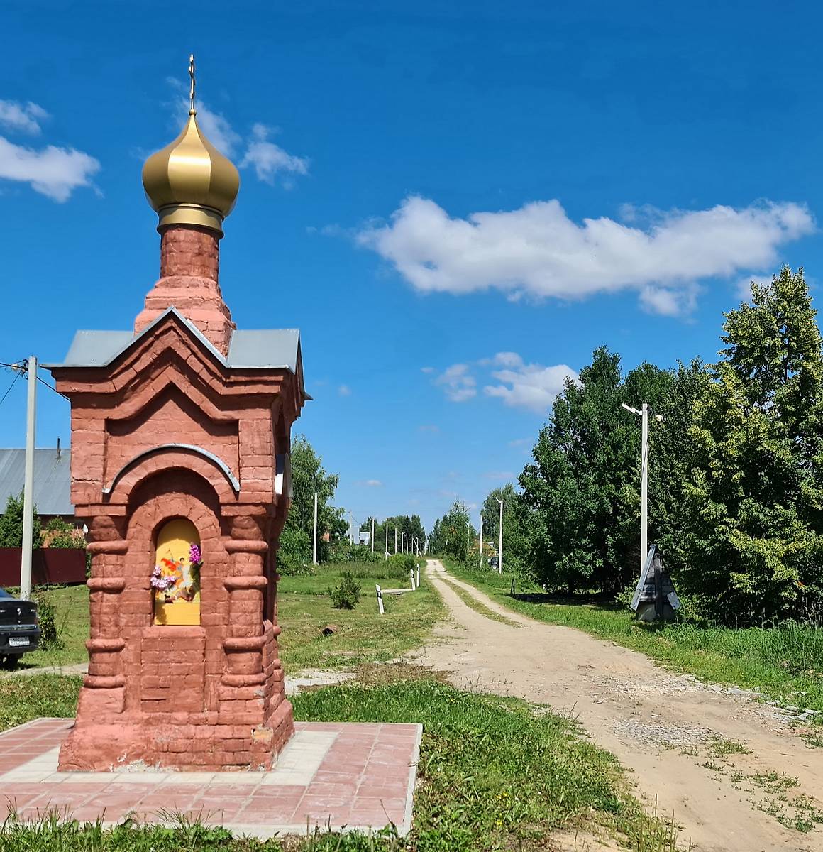 Вид с юга, фасады. Неизвестная часовня, Выселки (Суздальский район, Владимирская область)