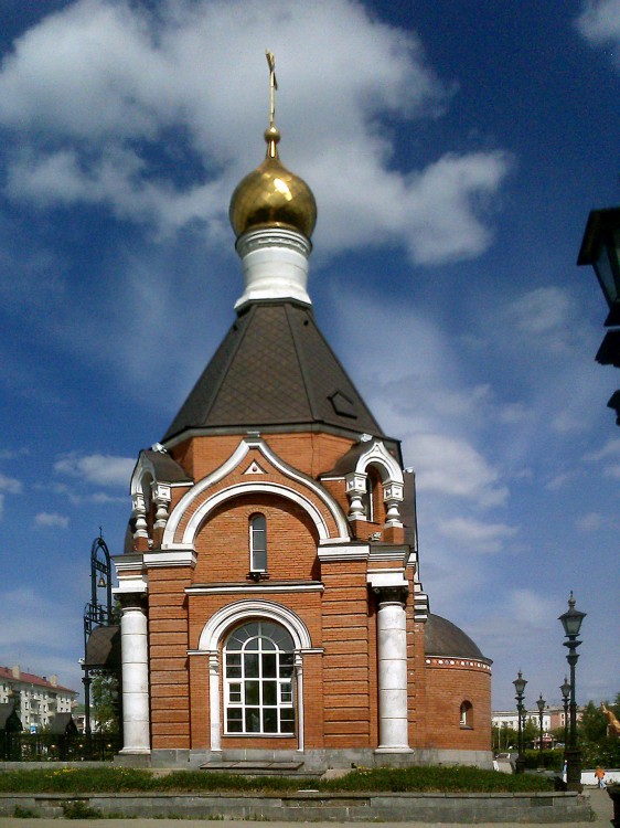Церковь Иоанна Богослова, Краснотурьинск (Краснотурьинск (ГО Краснотурьинск), Свердловская область). общий вид в ландшафте