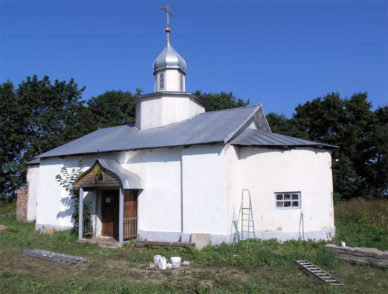 Церковь Марии Египетской, Миритиницы (Локнянский район, Псковская область). общий вид в ландшафте