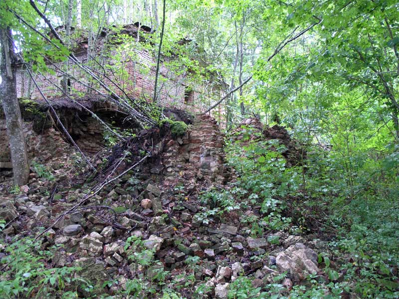Церковь Николая Чудотворца, Ручьи (Псковский район, Псковская область). общий вид в ландшафте