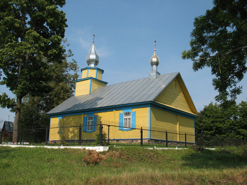 Моленная Троицы Живоначальной, Кублищина (Миорский район, Беларусь, Витебская область). общий вид в ландшафте