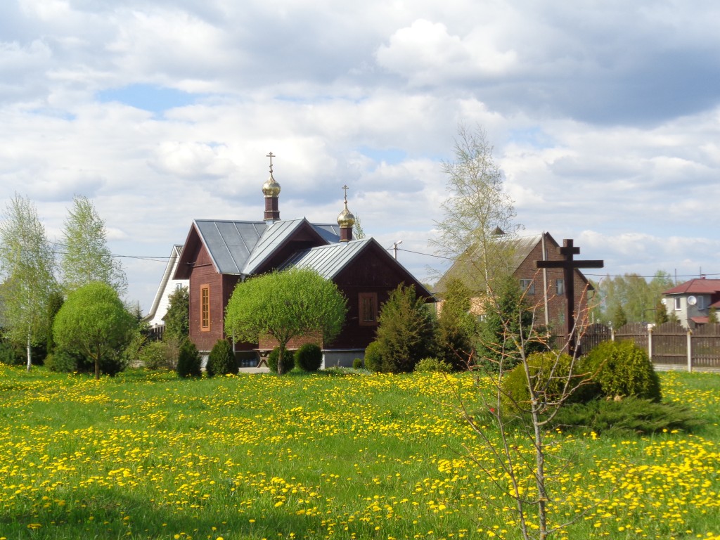 Семково. Церковь Вознесения Господня. общий вид в ландшафте