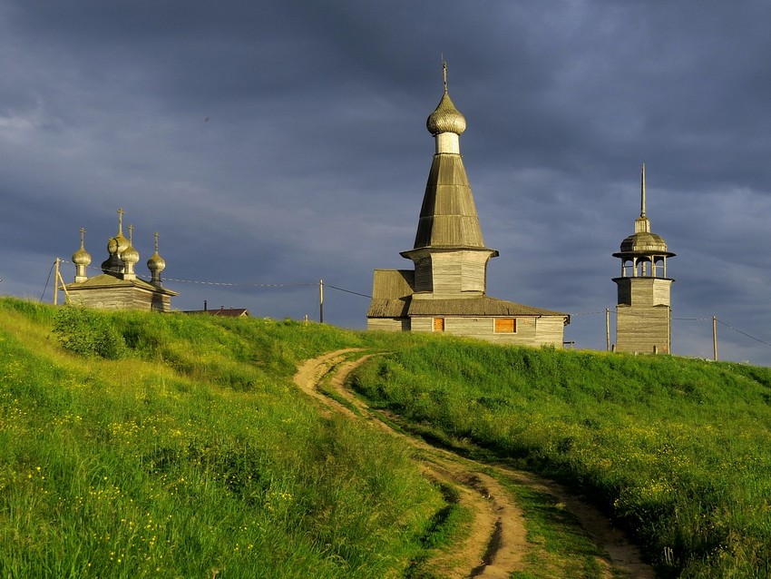 Храмовый комплекс Малошуйского погоста, Абрамовская (Малошуйка) (Онежский район, Архангельская область). фасады