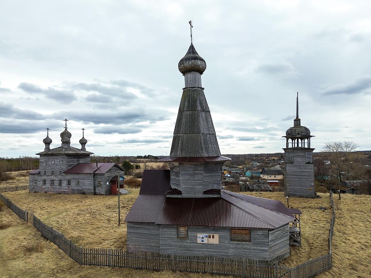 фасады. Храмовый комплекс Малошуйского погоста, Абрамовская (Малошуйка) (Онежский район, Архангельская область)