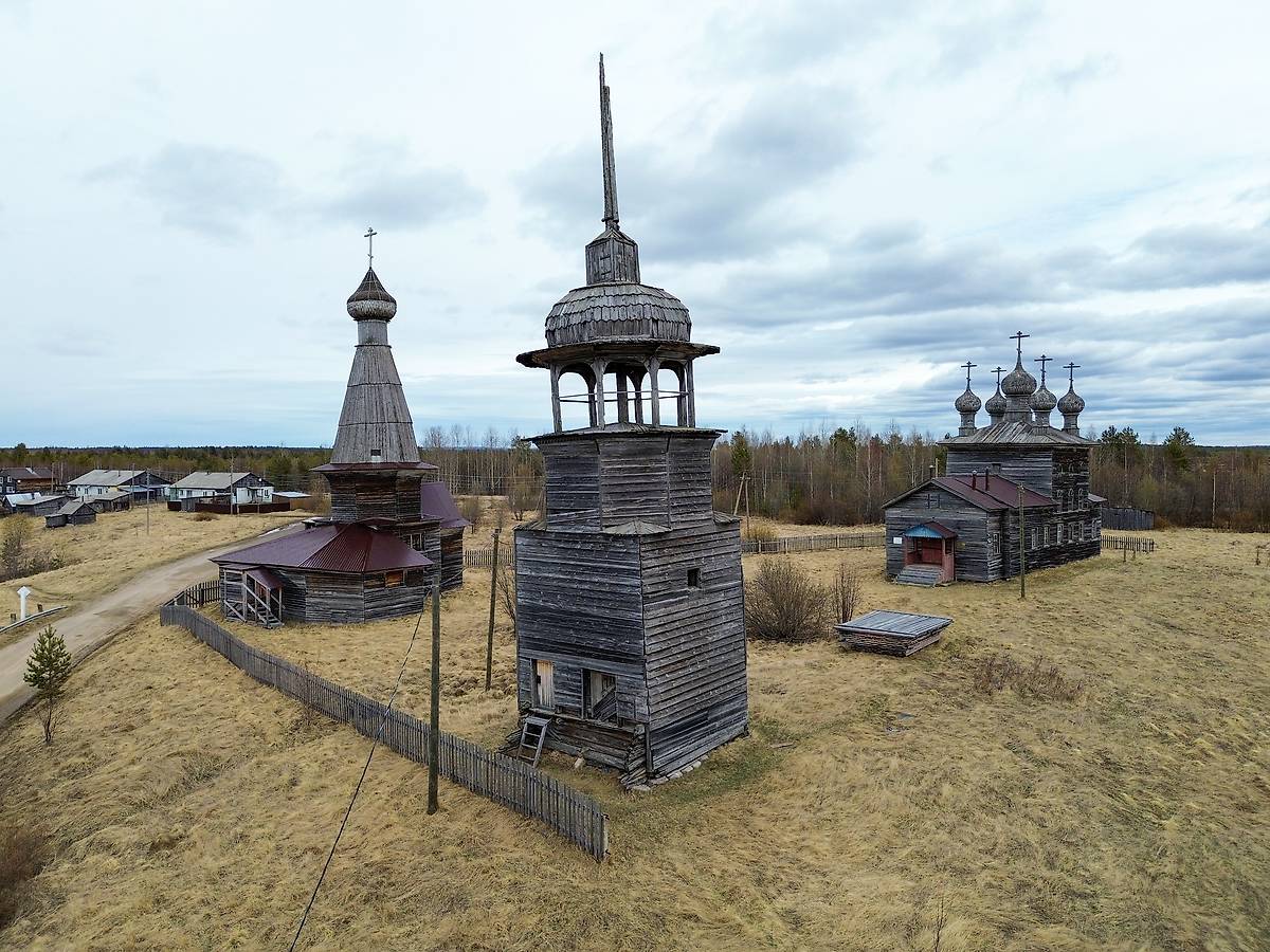 фасады. Храмовый комплекс Малошуйского погоста, Абрамовская (Малошуйка) (Онежский район, Архангельская область)
