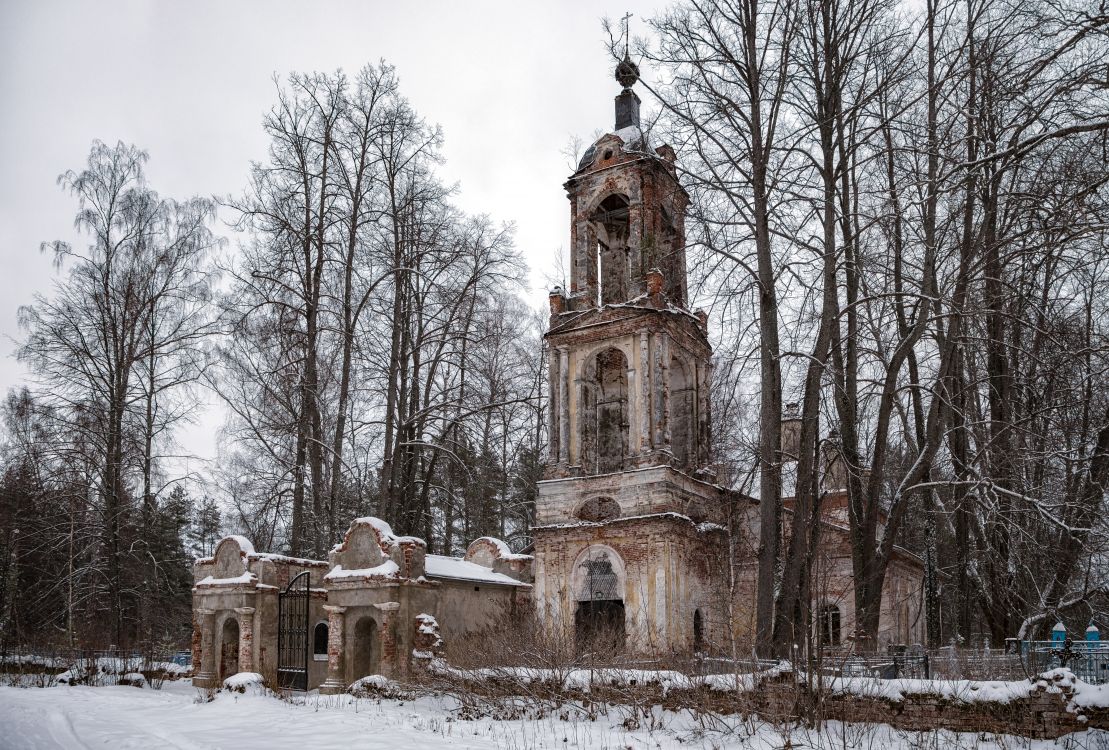 Рудина Слободка, урочище. Церковь Тихвинской иконы Божией Матери. фасады