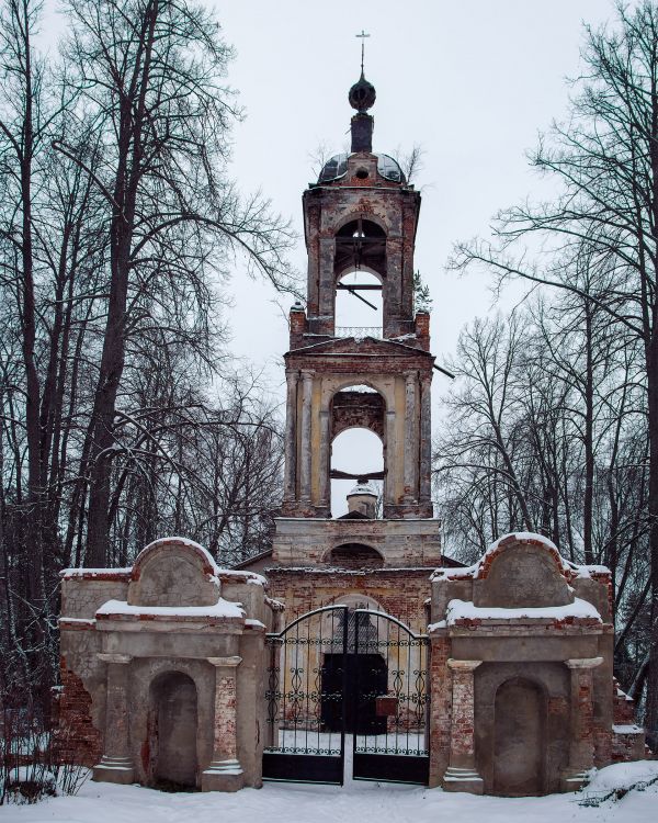 Церковь Тихвинской иконы Божией Матери, Рудина Слободка, урочище (Мышкинский район, Ярославская область). фасады