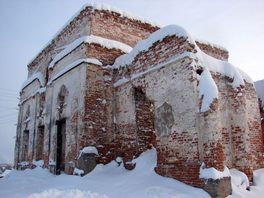 Церковь Покрова Пресвятой Богородицы, Порог (Онежский район, Архангельская область). фасады, Порог. Церковь Покрова Пресвятой Богородицы