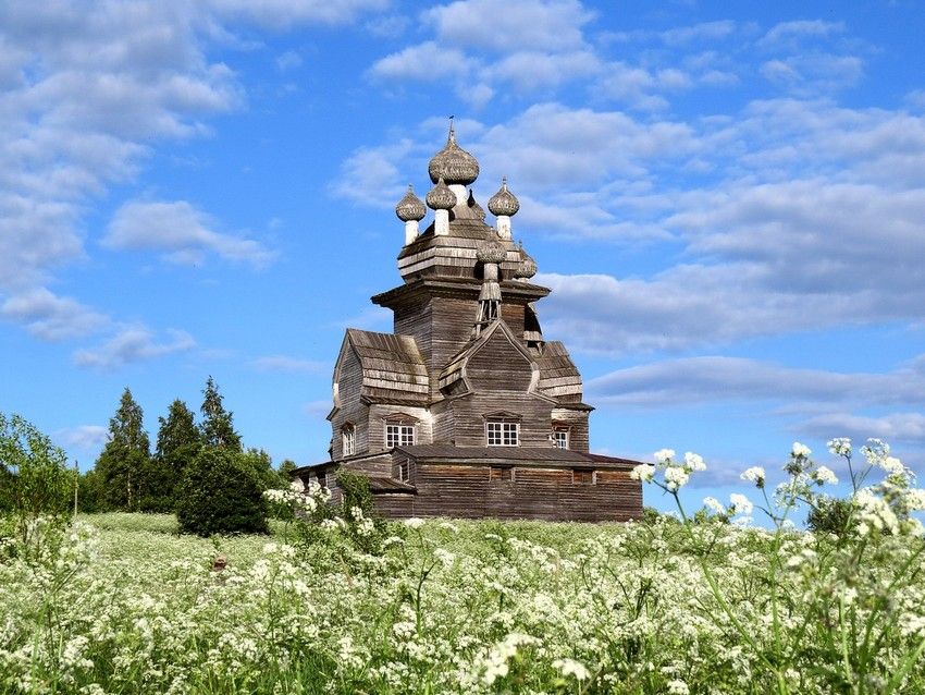 Церковь Владимирской иконы Божией Матери, Медведевская (Жеребцова Гора, Подпорожье) (Онежский район, Архангельская область). фасады