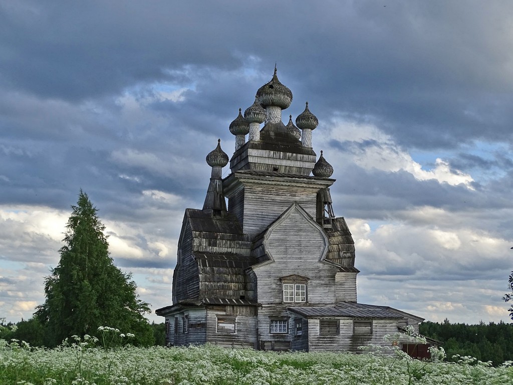 Церковь Владимирской иконы Божией Матери, Медведевская (Жеребцова Гора, Подпорожье) (Онежский район, Архангельская область). фасады