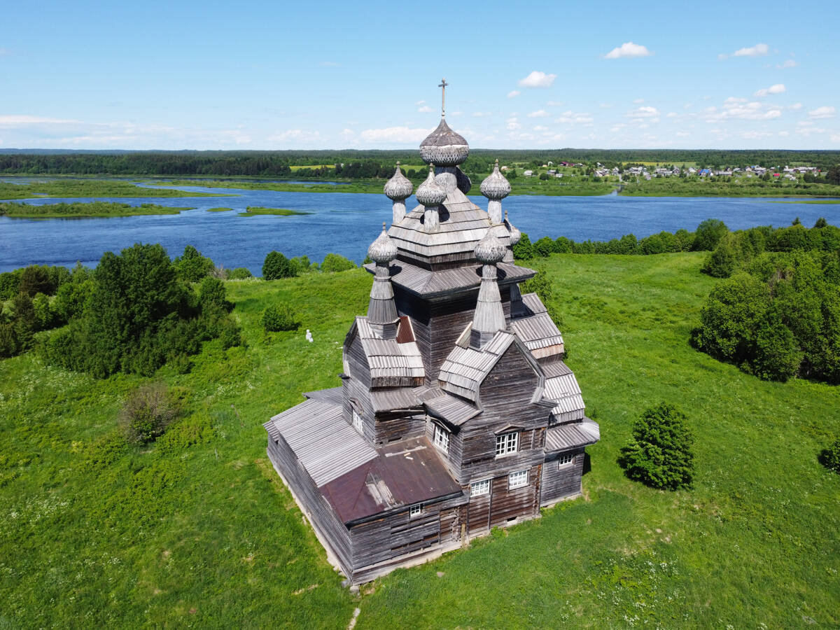 Церковь Владимирской иконы Божией Матери, Медведевская (Жеребцова Гора, Подпорожье) (Онежский район, Архангельская область). фасады