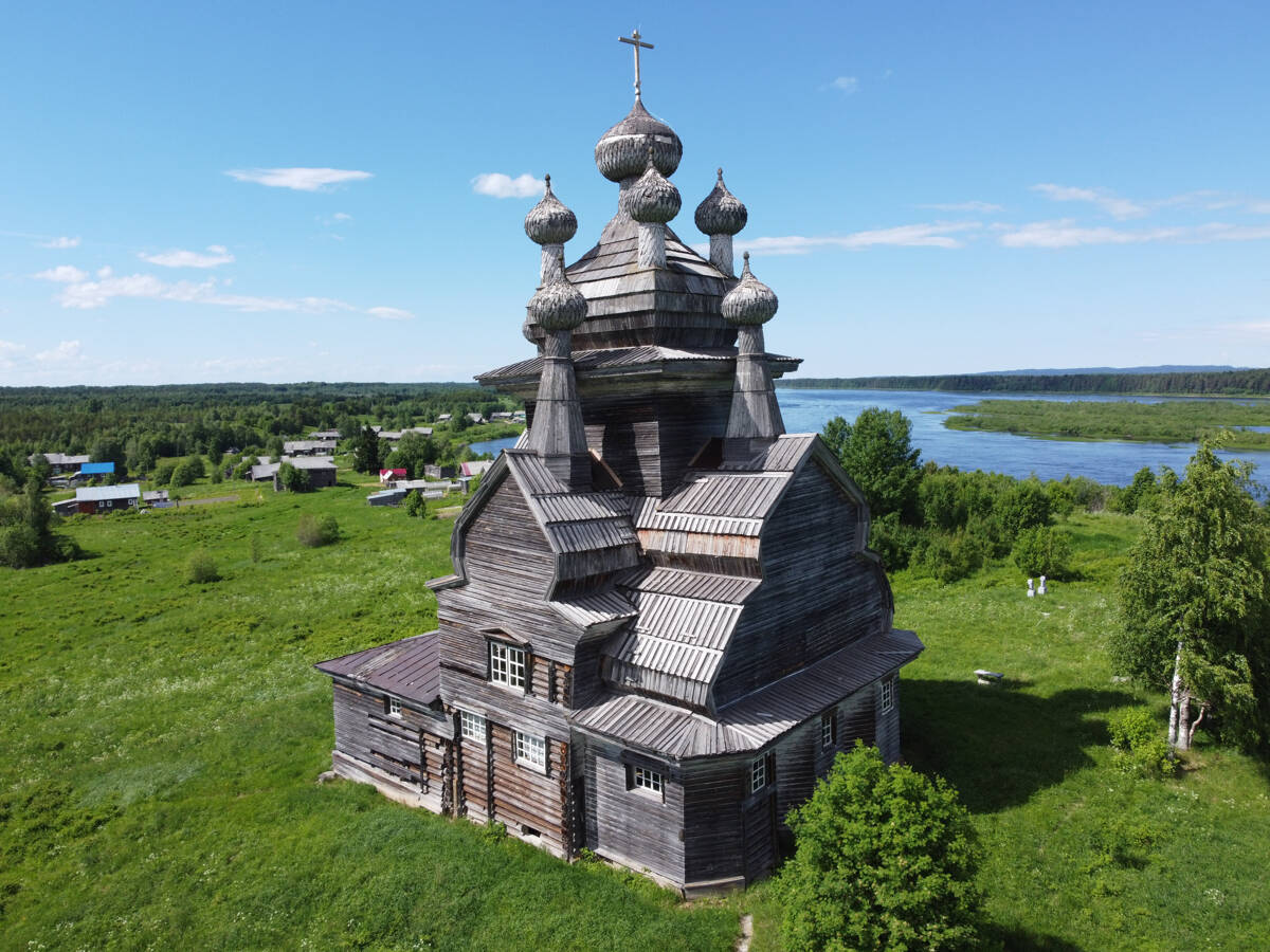 Церковь Владимирской иконы Божией Матери, Медведевская (Жеребцова Гора, Подпорожье) (Онежский район, Архангельская область). фасады