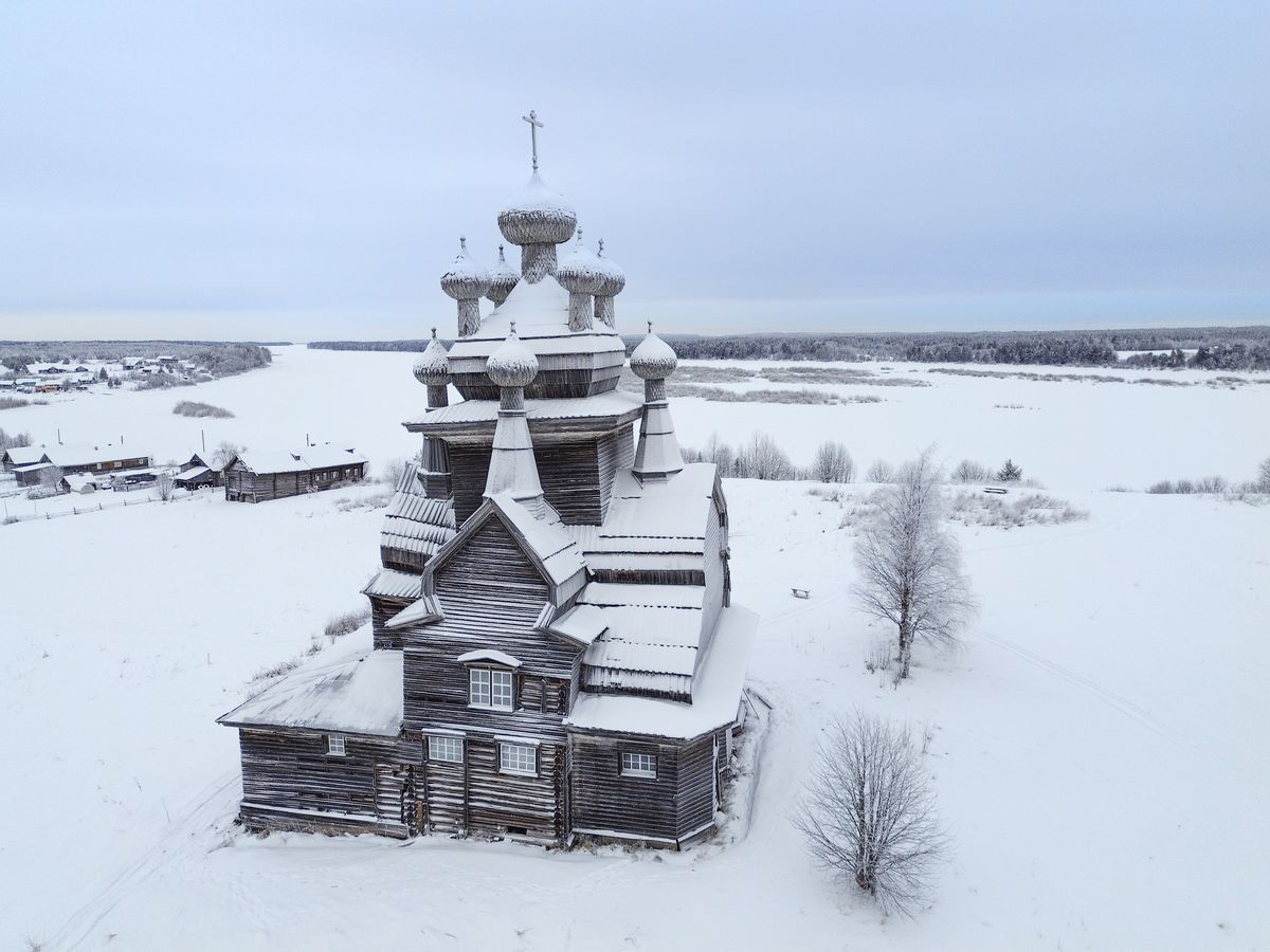 фасады. Церковь Владимирской иконы Божией Матери, Медведевская (Жеребцова Гора, Подпорожье) (Онежский район, Архангельская область)
