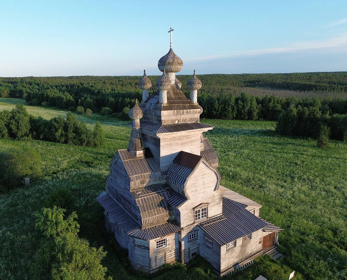 фасады. Церковь Владимирской иконы Божией Матери, Медведевская (Жеребцова Гора, Подпорожье) (Онежский район, Архангельская область)