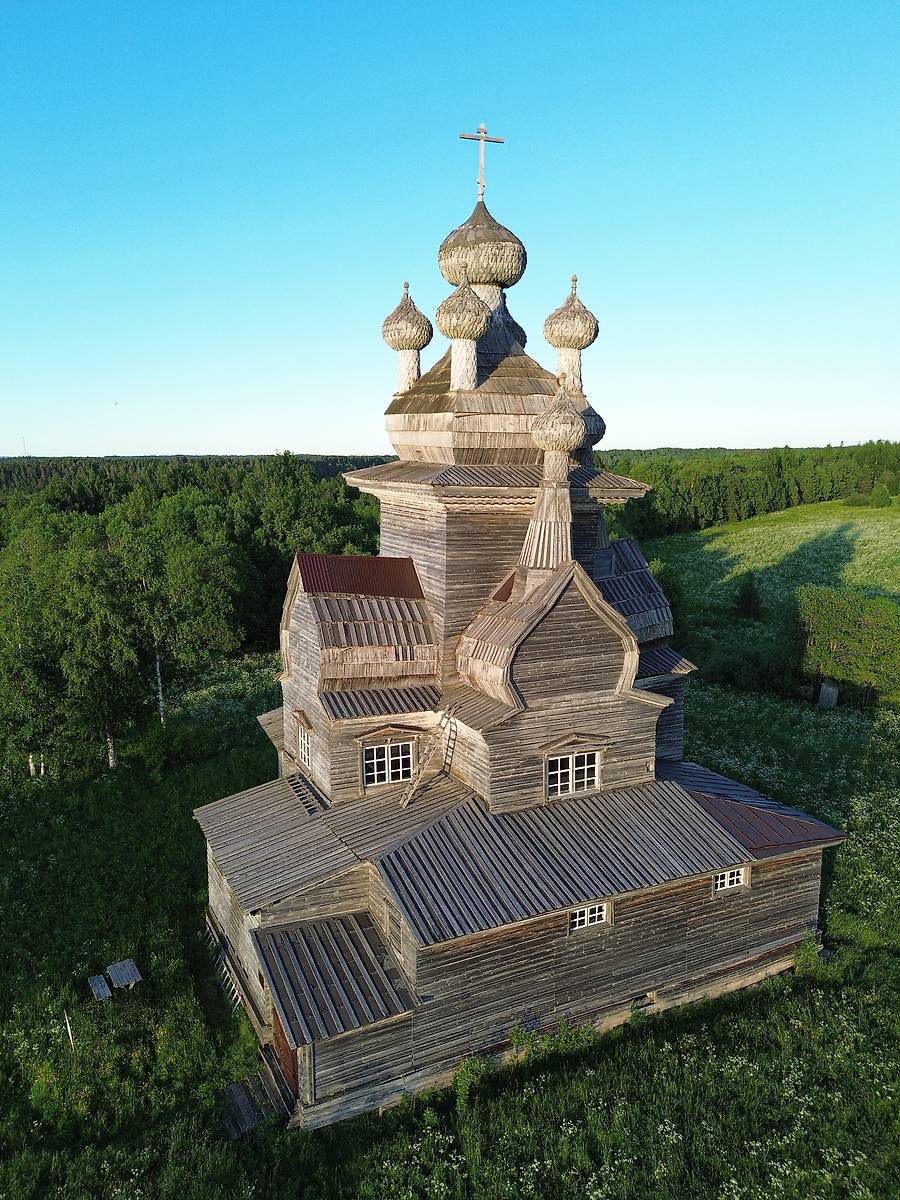 фасады. Церковь Владимирской иконы Божией Матери, Медведевская (Жеребцова Гора, Подпорожье) (Онежский район, Архангельская область)