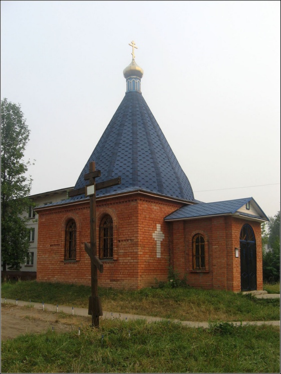 Церковь Георгия Победоносца в Красных Сосенках, Тейково (Тейковский район, Ивановская область). общий вид в ландшафте