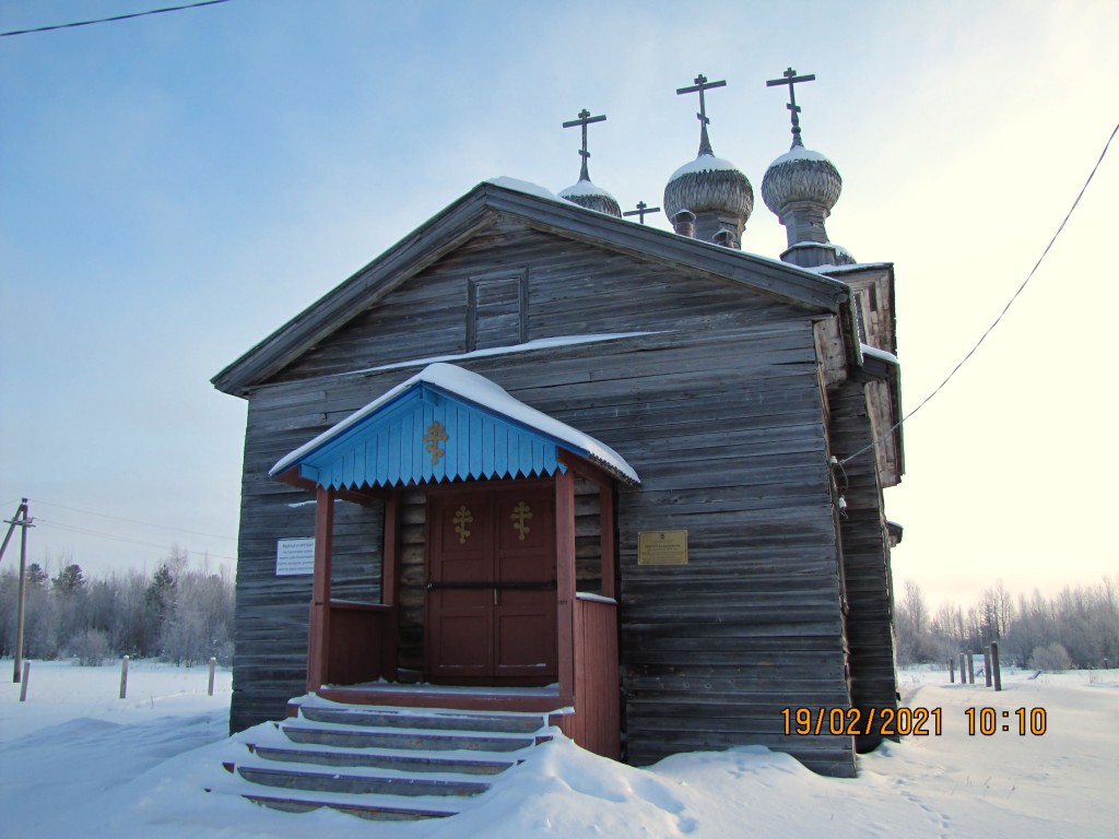 Церковь Сретения Господня, Абрамовская (Малошуйка) (Онежский район, Архангельская область). фасады, Церковь Сретения Господня. Сретенская церковь