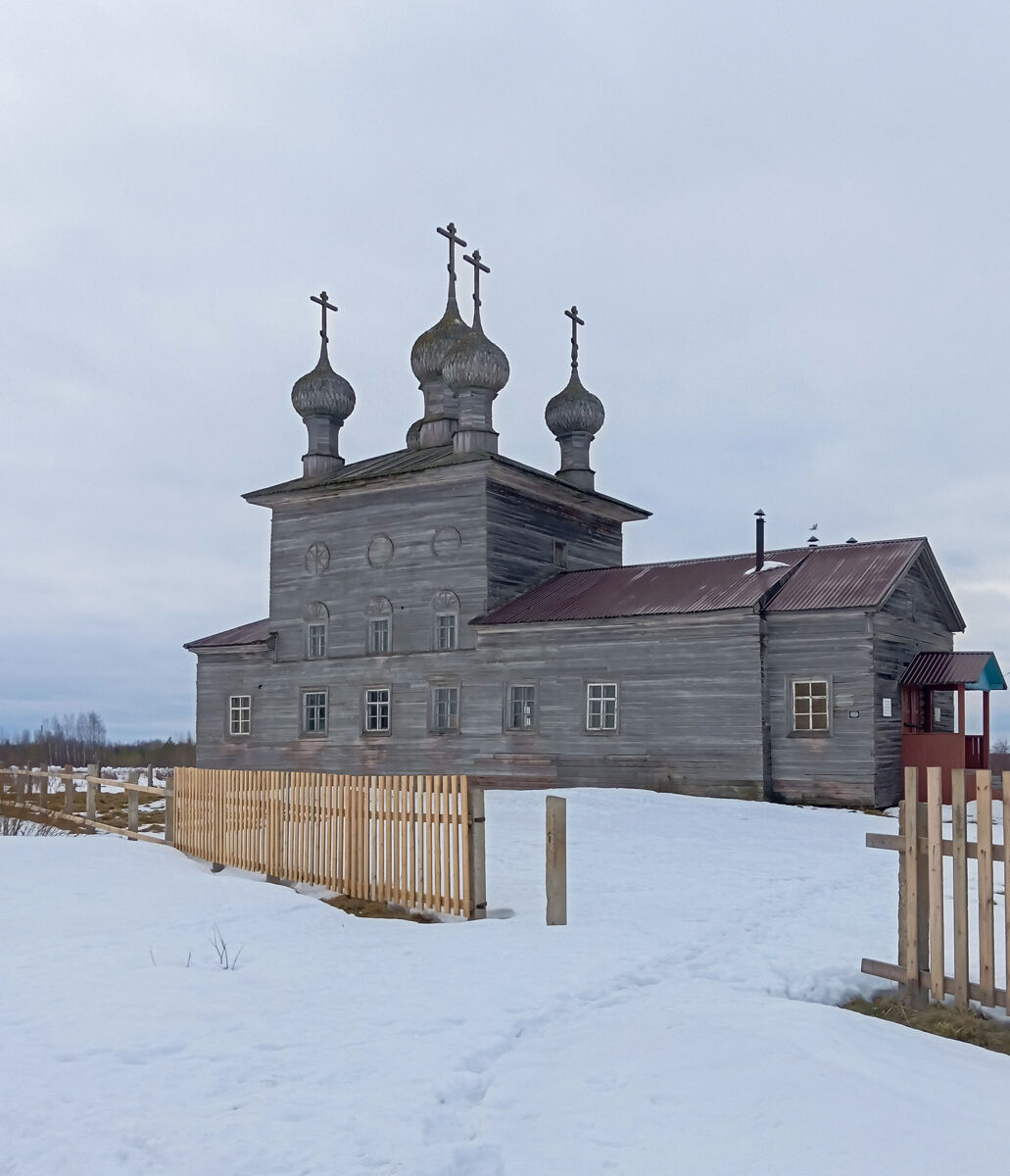 Церковь Сретения Господня, Абрамовская (Малошуйка) (Онежский район, Архангельская область). фасады