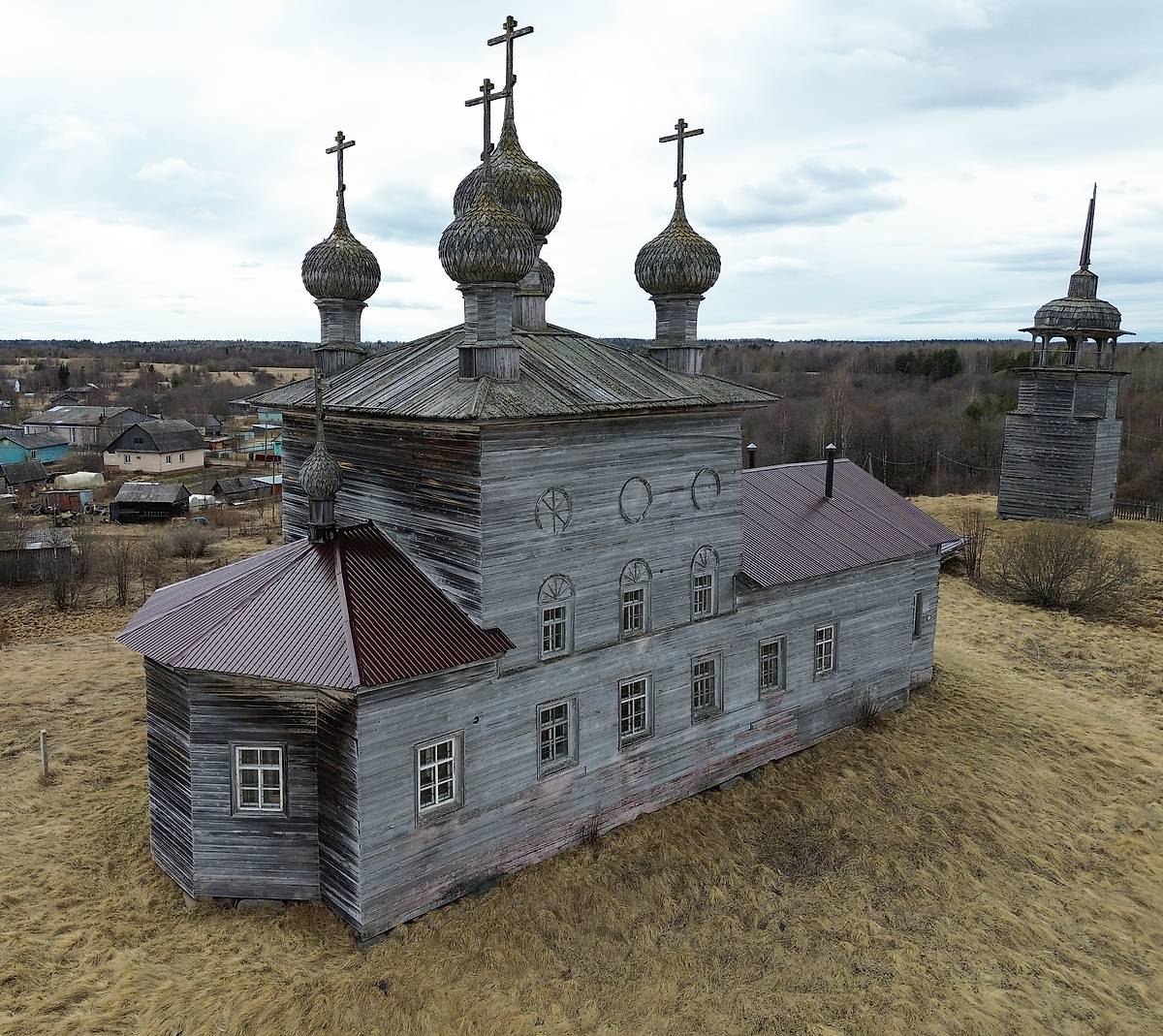 фасады. Церковь Сретения Господня, Абрамовская (Малошуйка) (Онежский район, Архангельская область)